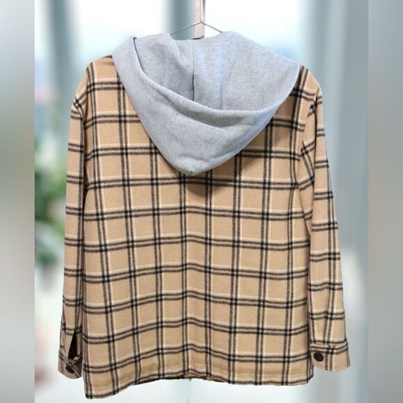 š„š„ MuntheāREADING JACKET OUTERWEAR Coat Insulated flannel Shacket Sizeā34 - Picture 15 of 16